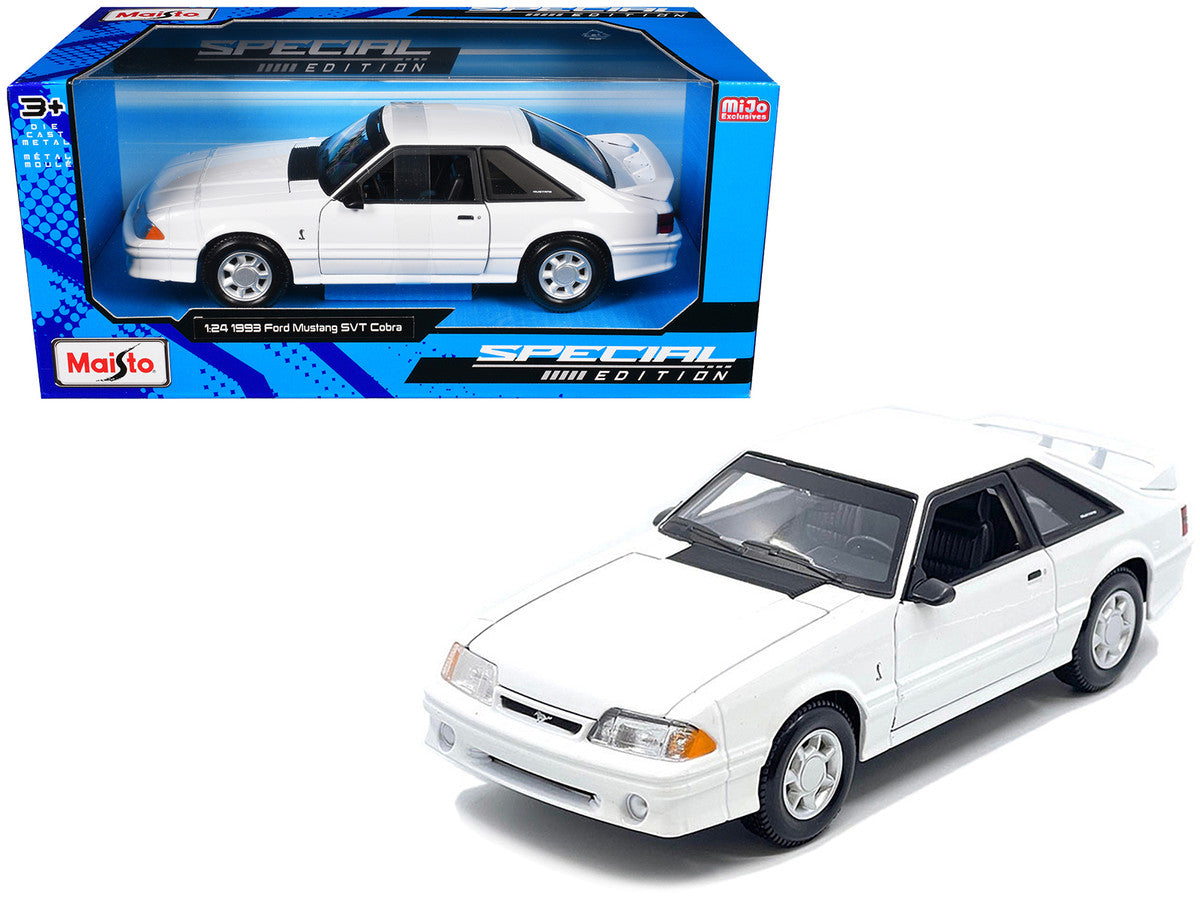 1993 Ford Mustang SVT Cobra White "Special Edition" Series 1/24 Diecast Model Car by Maisto Maisto