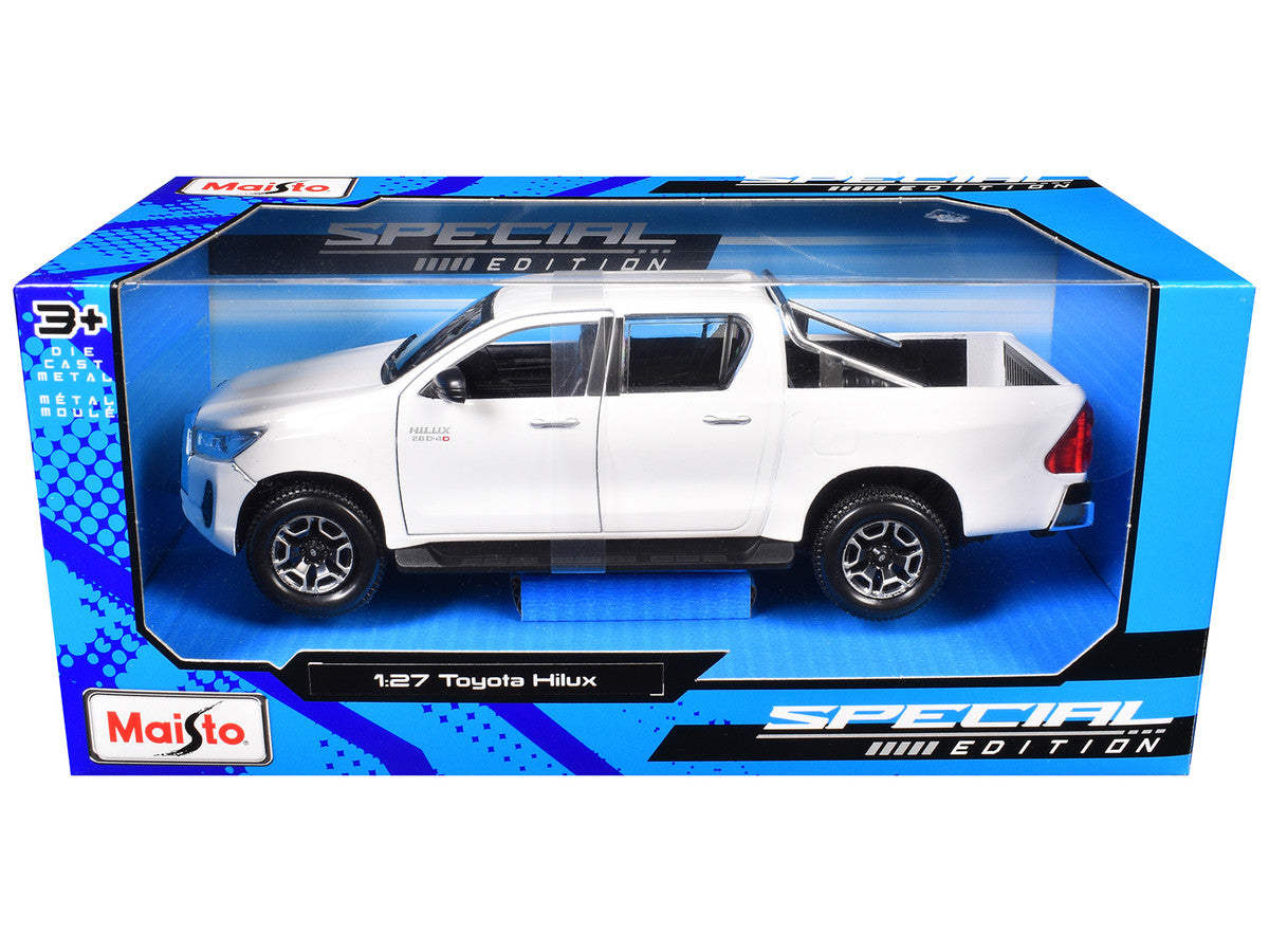 Toyota Hilux Pickup Truck White "Special Edition" Series 1/27 Diecast Model Car by Maisto Maisto