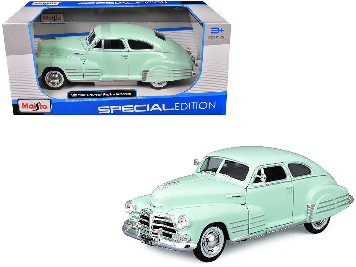 1948 Chevrolet Fleetline Aerosedan Light Green "Special Edition" Series 1/25 Diecast Model Car by Maisto Maisto