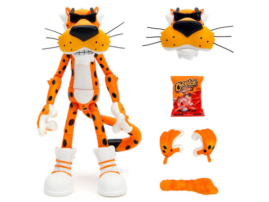 Chester Cheetah 5.5" Figure with Accessories and Alternate Head and Hands "Cheetos Crunchy" model by Jada Jada