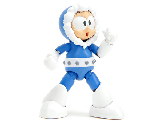 Ice Man 4" Moveable Figure with Accessories and Alternate Head and Hands "Mega Man" (1987) Video Game model by Jada Jada