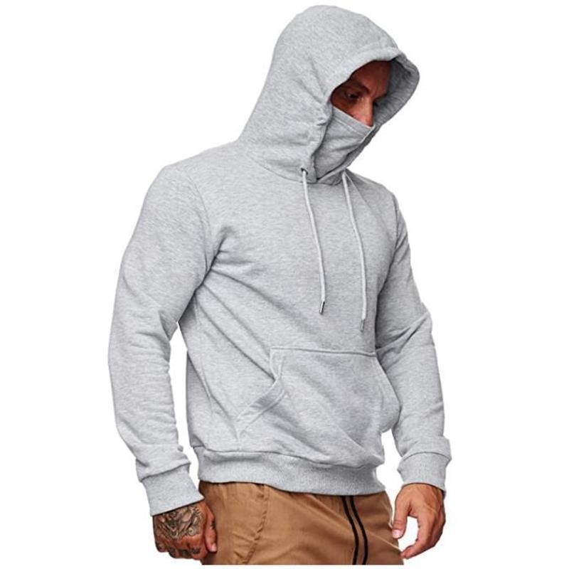 Men's Solid Color Plus Fleece Hoodie Sweatshirt Best YouTube Store