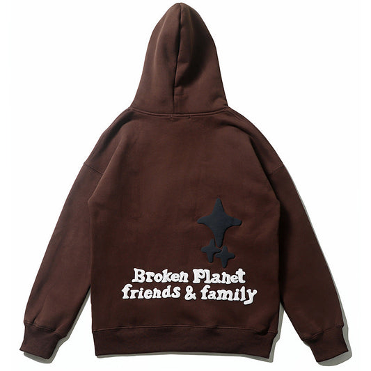 Bat Puff Print Velvet Padded Hooded Sweatshirt Hoodie Men Best YouTube Store