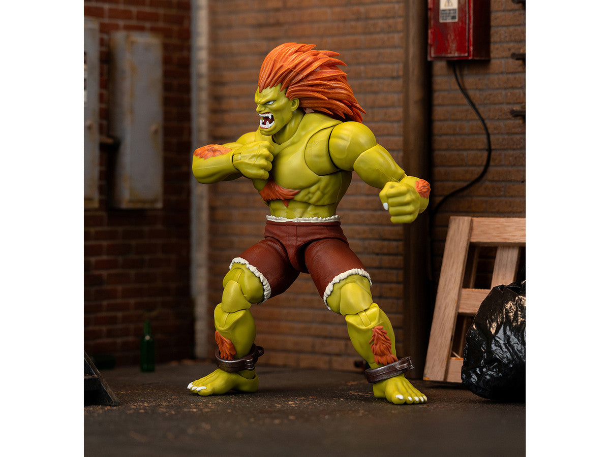 Blanka 7.5" Moveable Figure with Accessories and Alternate Head and Hands "Ultra Street Fighter II: The Final Challengers" (2017) Video Game Model by Jada Jada
