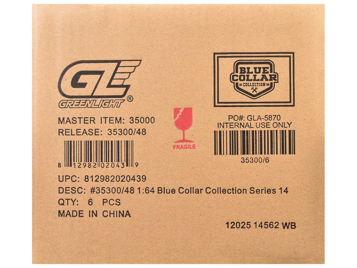 "Blue Collar Collection" Series 14 Set of 6 pieces 1/64 Diecast Model Cars by Greenlight Greenlight