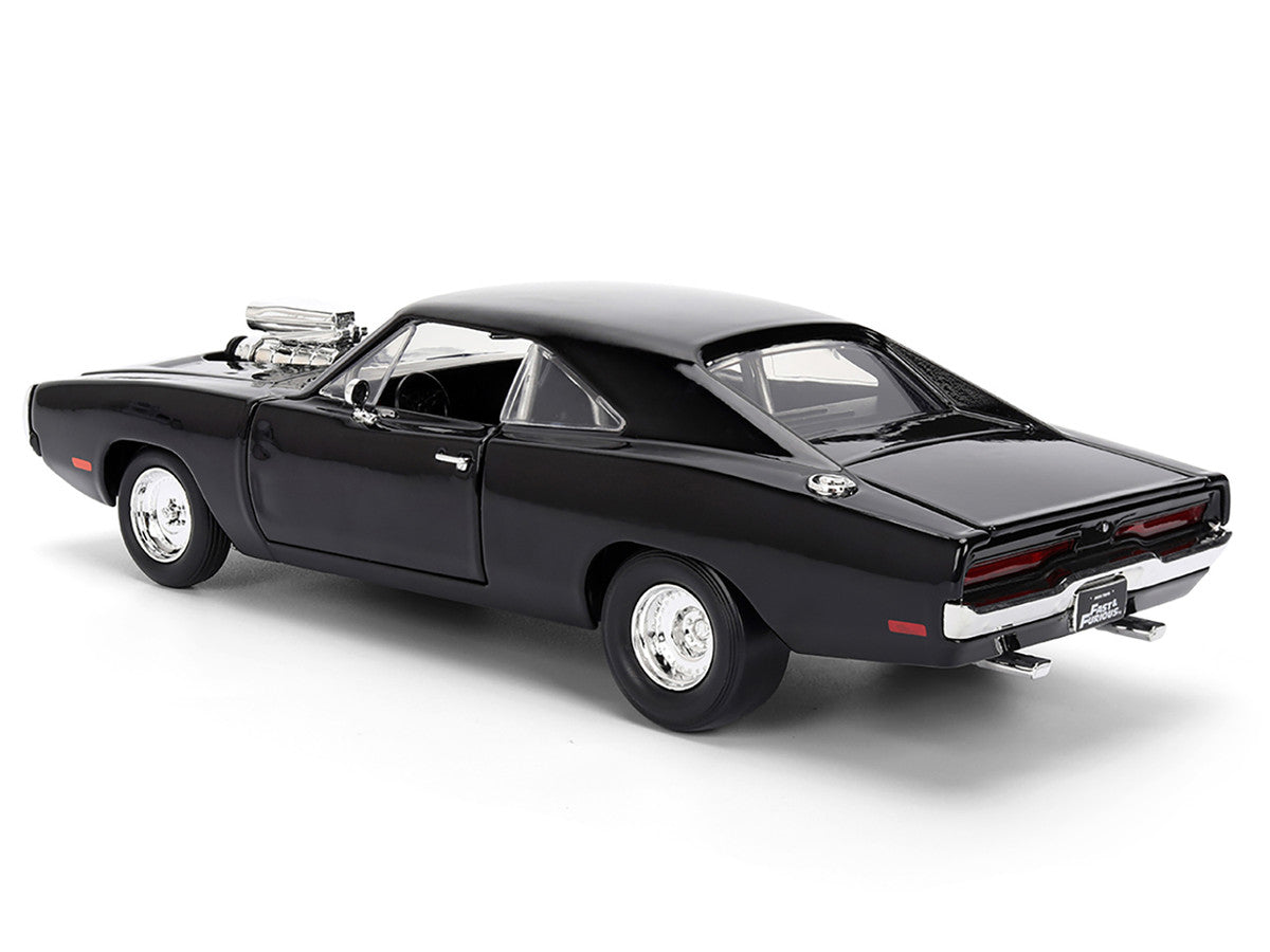 Dom's 1970 Dodge Charger R/T Black "F9" (2021) Movie "Fast & Furious" Series 1/24 Diecast Model Car by Jada Jada