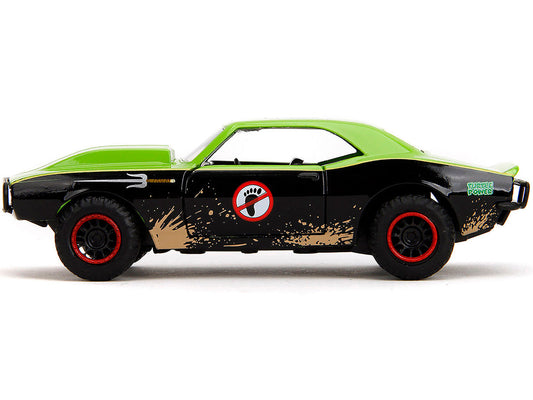 1967 Chevrolet Camaro "Teenage Mutant Ninja Turtles" Black and Green (Dirty) "Hollywood Rides" Series 1/32 Diecast Model Car by Jada Jada