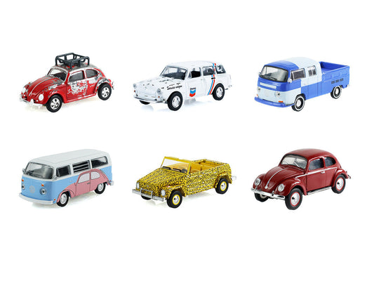 "Club Vee-Dub" Series 22 Set of 6 pieces 1/64 Diecast Model Cars by Greenlight Greenlight