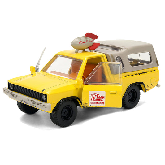 Pizza Planet Truck Yellow (Weathered) with Beige Camper "Toy Story" (1995) Movie "Hollywood Rides" Series 1/32 Diecast Model Car by Jada Jada