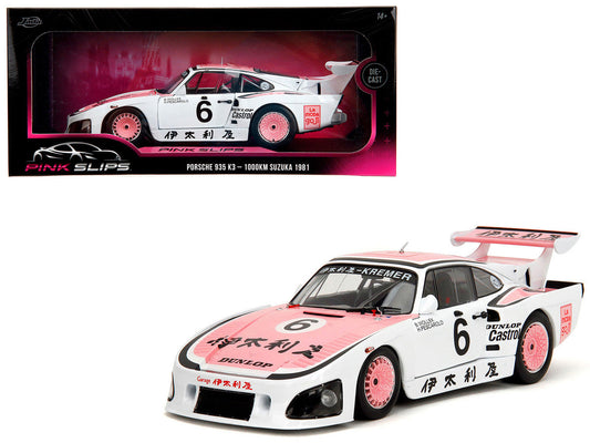 Porsche 935 K3 #6 Bob Wollek - Henri Pescarolo Winner "Suzuka 1000KM" (1981) "Pink Slips" Series 1/18 Diecast Model Car by Jada Jada