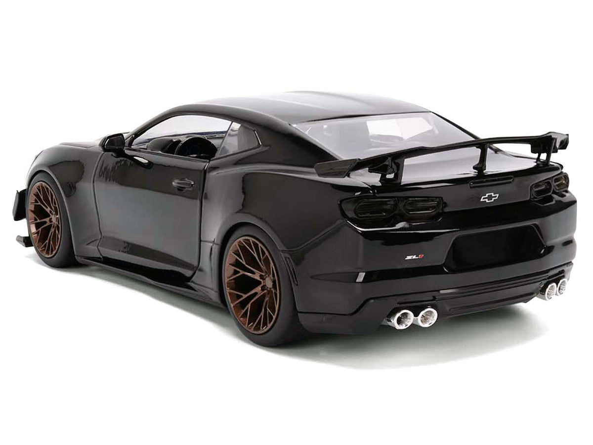 2024 Chevrolet Camaro ZL1 1LE Black "Fast X" (2023) Movie "Fast & Furious 25th Anniversary" Series 1/24 Diecast Model Car by Jada Jada