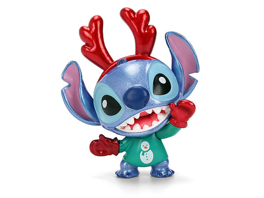 Set of 4 Diecast Figures "Disney's Stitch Christmas Edition" "Metalfigs" Series by Jada Jada