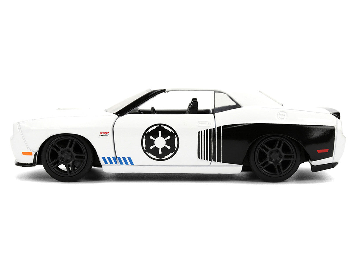 2012 Dodge Challenger SRT8 "Stormtrooper" Livery White with Graphics "Star Wars" Franchise "Hollywood Rides" Series 1/32 Diecast Model Car by Jada Jada
