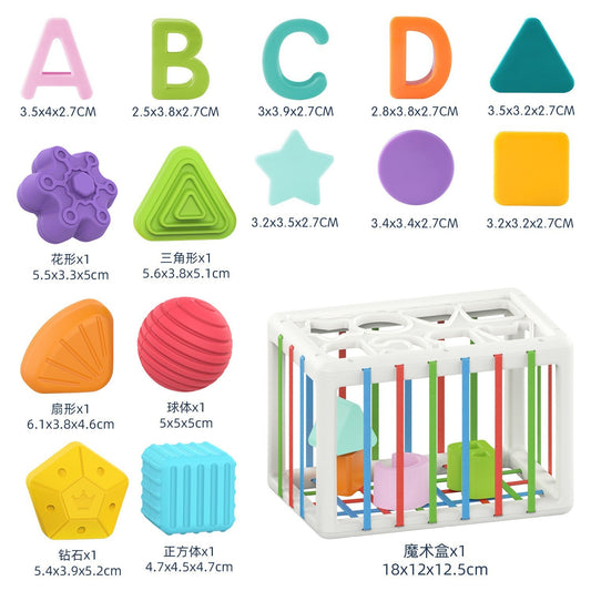 Rainbow Sensory Baby Learning Toy - Multi-Functional Cube LuxuryLifeWay Online Store