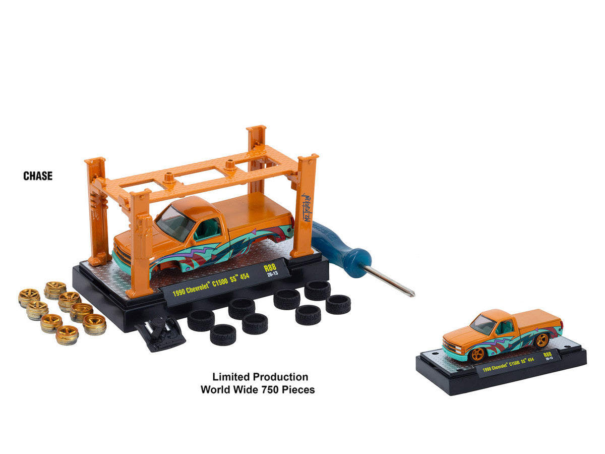 Model Kit 3 piece Car Set Release #88 Limited Edition to 4800 pieces Worldwide 1/64 Diecast Models by M2 Machines M2