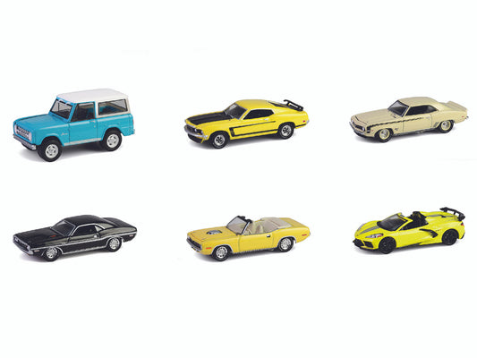 "Barrett-Jackson" Series 15 Set of 6 Cars 1/64 Diecast Model Cars by Greenlight-1