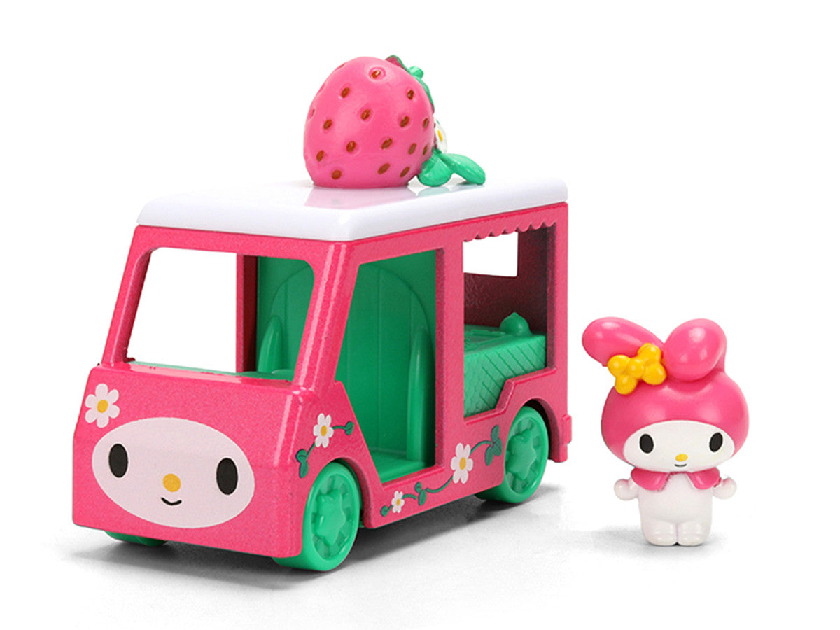 "Hello Kitty and Friends" Set of 4 Diecast Figures and Cars "Hollywood Rides" Series Diecast models by Jada Jada