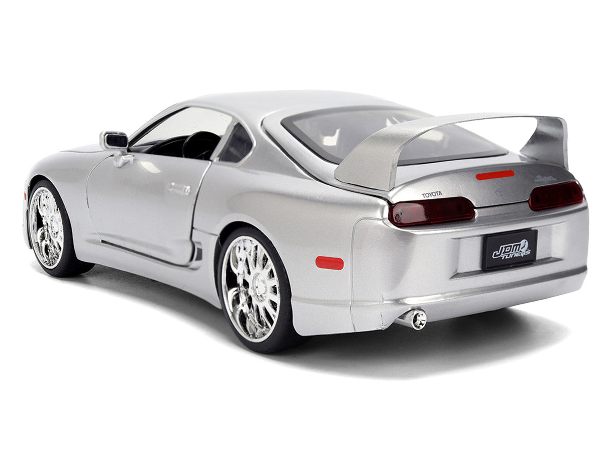 1995 Toyota Supra Silver Metallic "JDM Tuners" Series 1/24 Diecast Model Car by Jada Jada