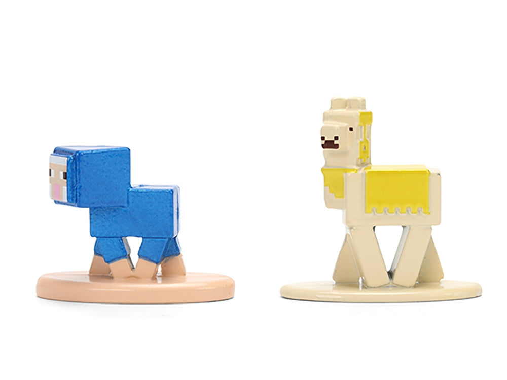 Set of 12 Diecast Figures "Minecraft" Video Game "Nano Metalfigs" Series Diecast Models by Jada