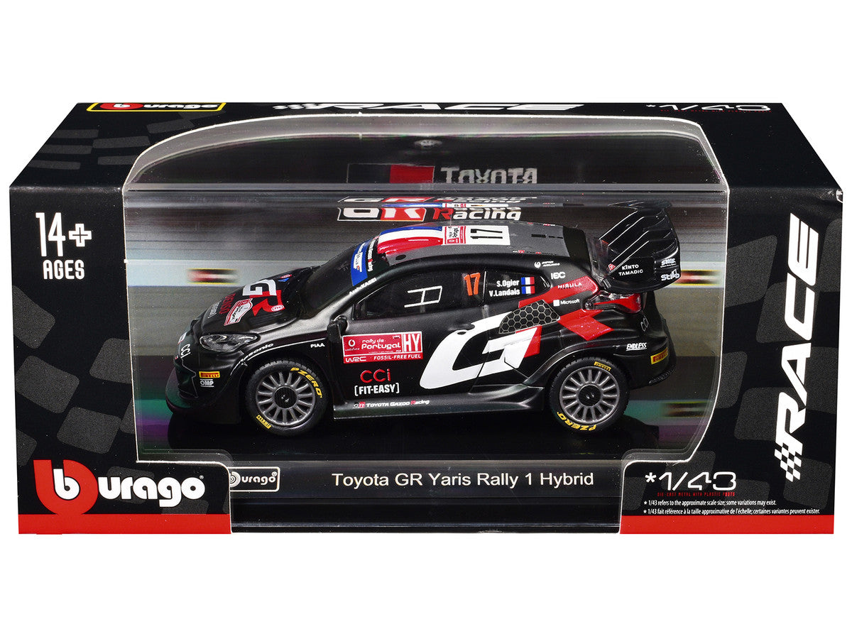 Toyota GR Yaris Rally1 Hybrid #17 Sebastien Ogier - Vincent Landais "Toyota Gazoo Racing WRT" "World Rally Championship" (2024) "Race" Series 1/43 Diecast Model Car by Bburago Bburago