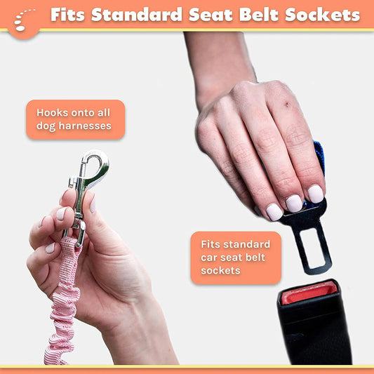 2 Pack Adjustable Car Dog Harness Pi-Mart