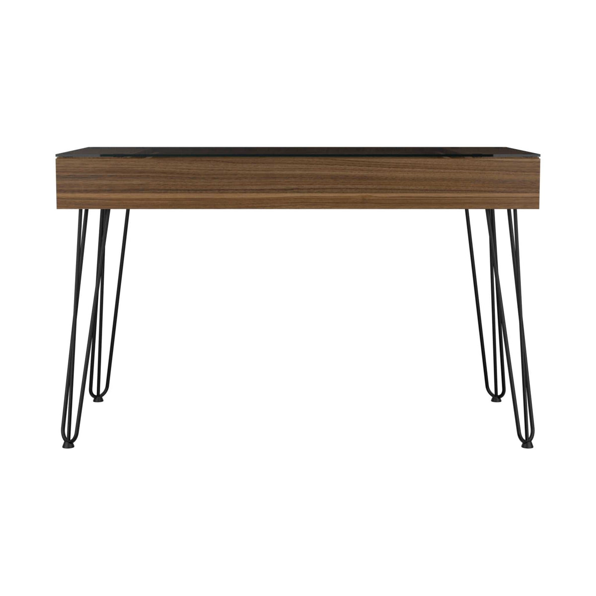 47" Brown and Black Computer Desk W2B