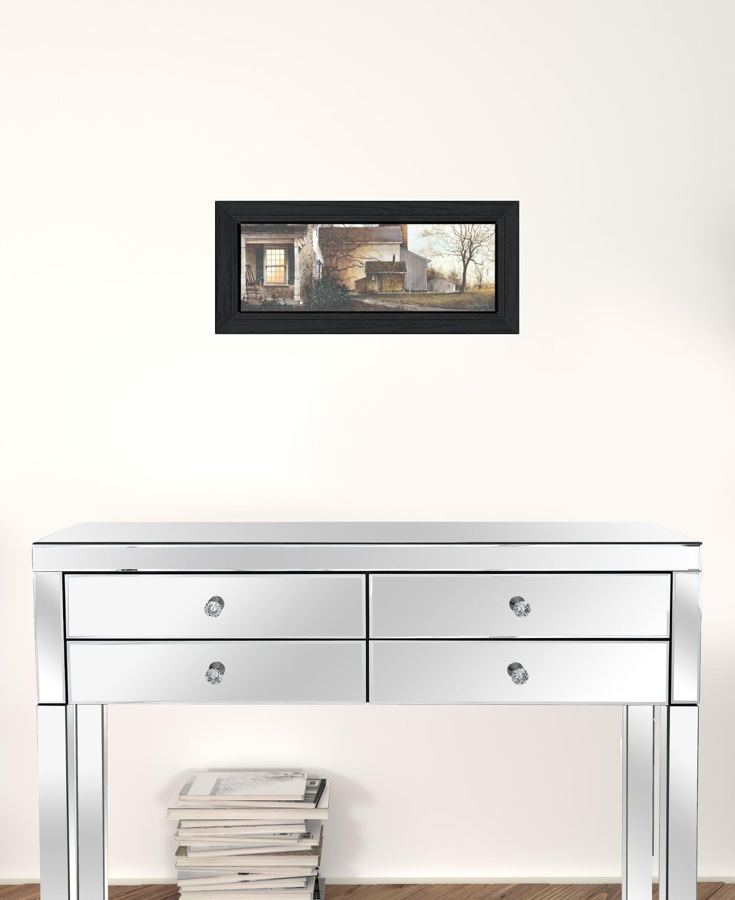 Approaching Dusk Black Framed Print Wall Art