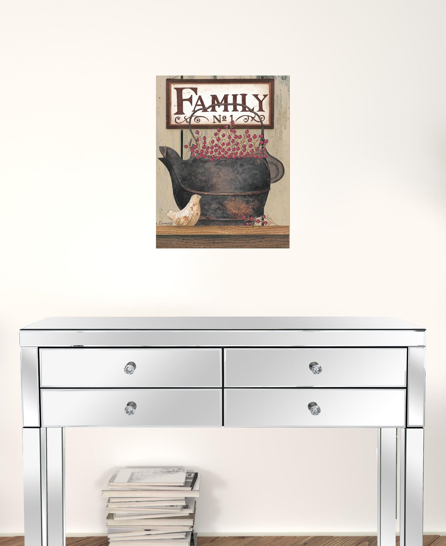 FAMILY NO1 White Framed Print Wall Art
