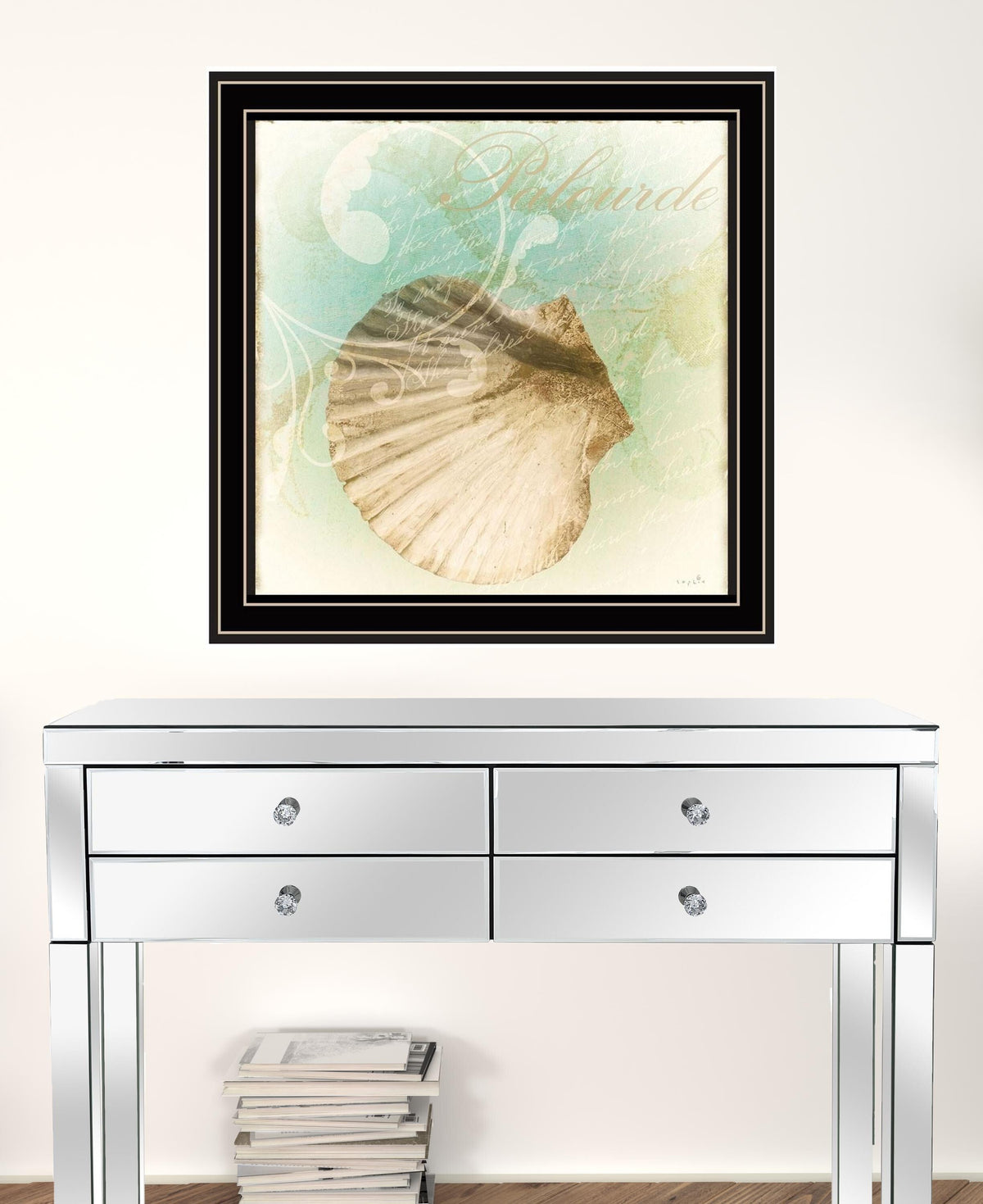 Set Of Two The Sea III and Sea IV 1 Black Framed Print Wall Art W2B