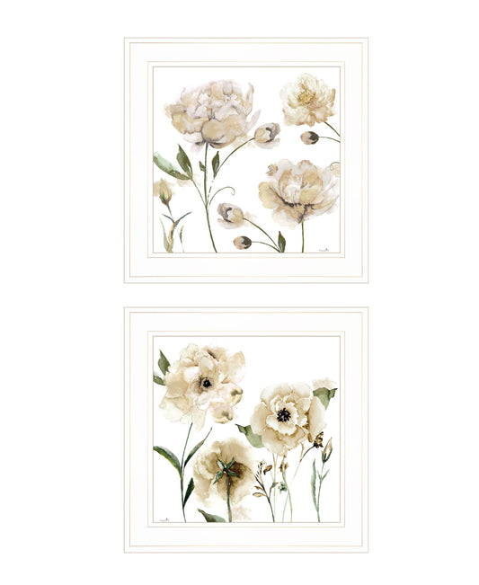Set Of Two Brittany I and Sea II 1 White Framed Print Wall Art W2B