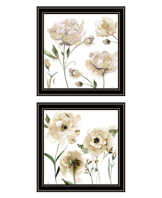 Set Of Two Brittany I and Sea II 2 Black Framed Print Wall Art W2B