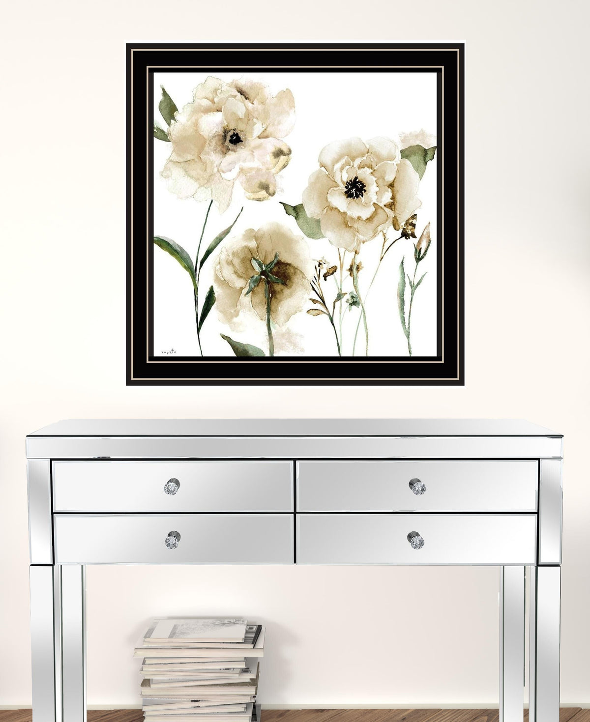 Set Of Two Brittany I and Sea II 2 Black Framed Print Wall Art W2B