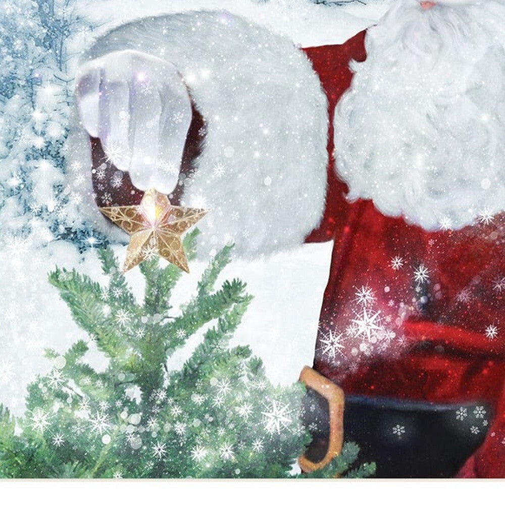 Set Of Two Santas Blessings 5 White Framed Print Wall Art W2B