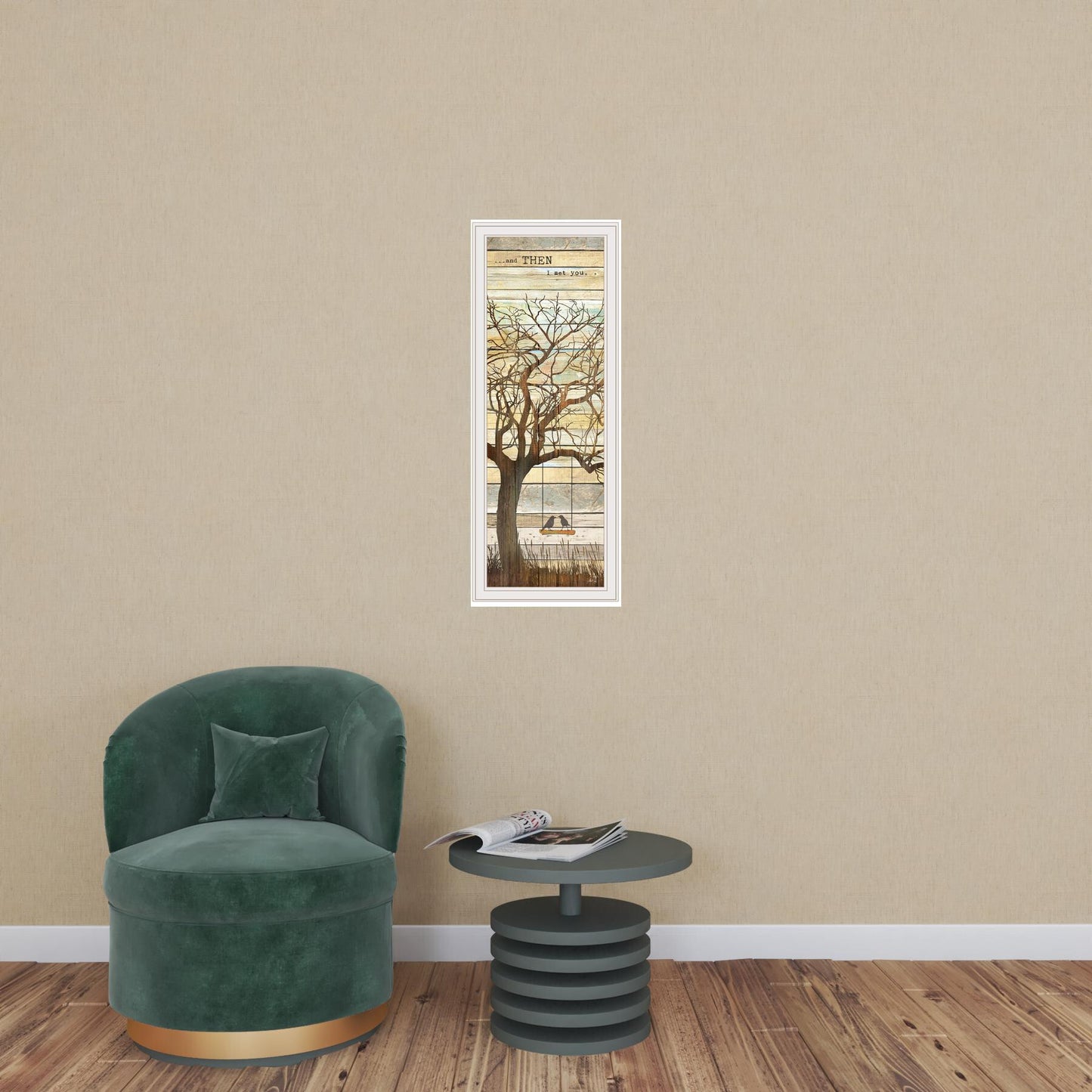 And Then I Met You 2 White Framed Print Wall Art