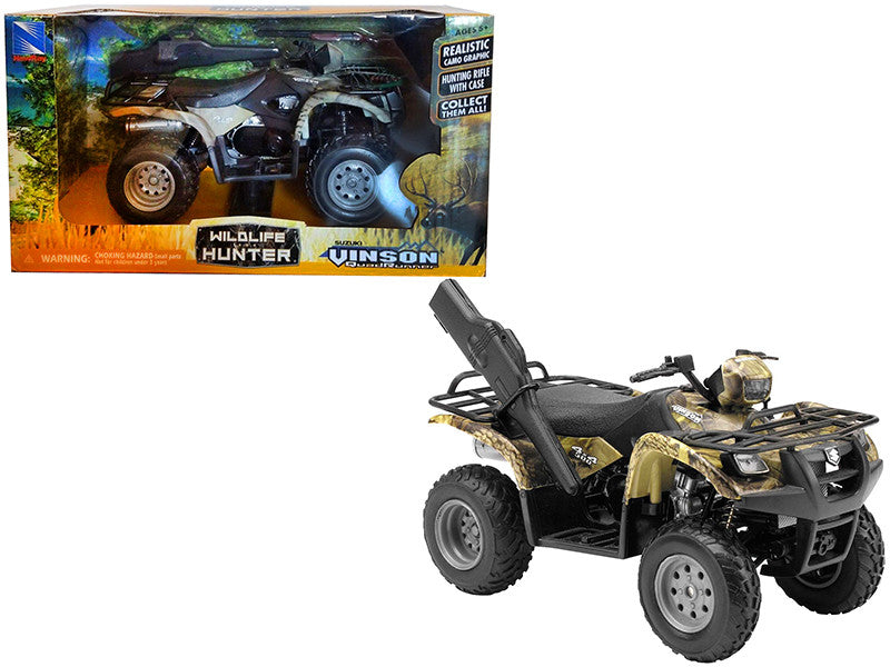 Suzuki Vinson 500 4X4 Quad Runner Green ATV 1/12 Diecast Motorcycle Model by New Ray New Ray