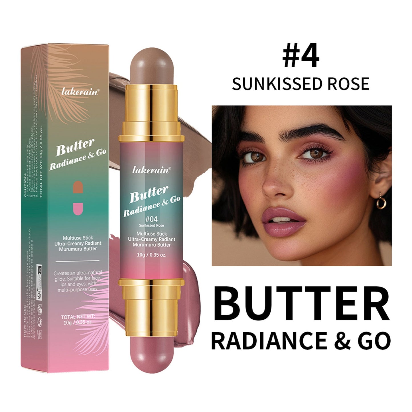 Natural Nude Makeup Double-headed Three-dimensional Face Repair Blush Stick CJD