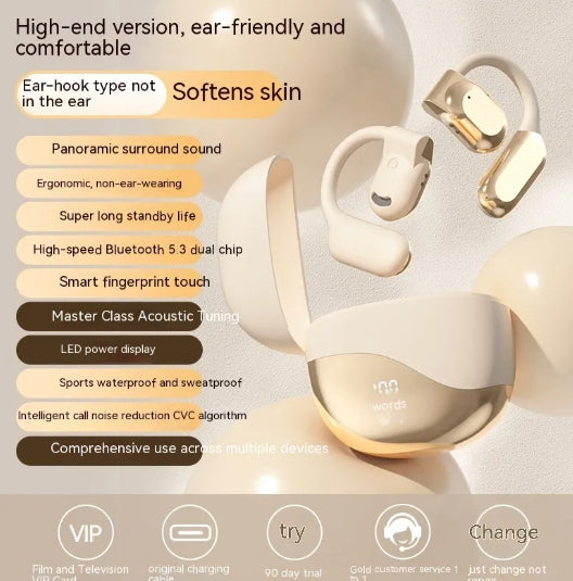Wireless Ear Hook Bluetooth Headset LuxuryLifeWay Online Store