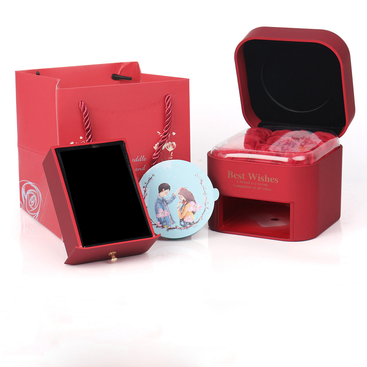 Tanabata Romantic Valentine's Day Ring Pendant Gift Box LadyShow.Store