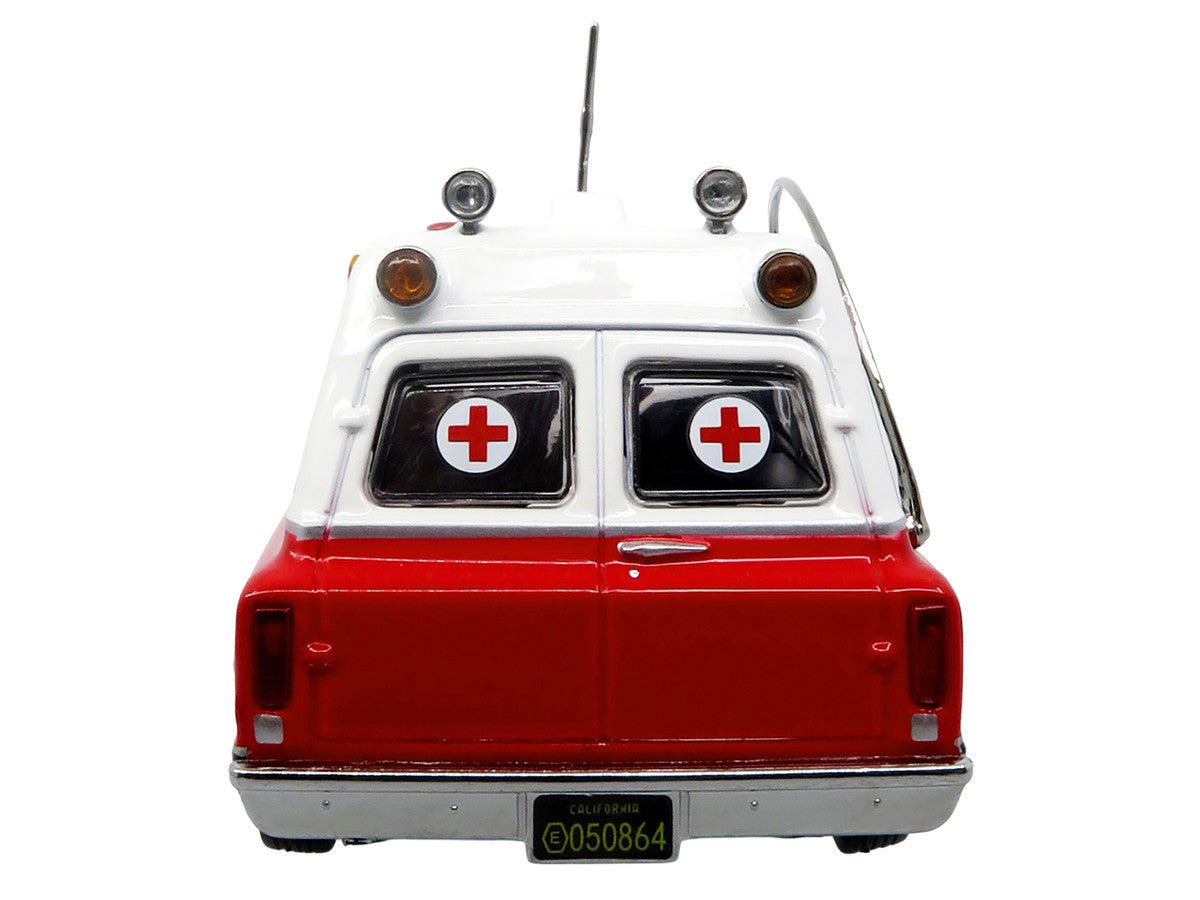 1969 Chevrolet C-10 Ambulance "Los Angeles City Fire Department" Red and White "5 Alarm" Series Limited Edition 1/50 Diecast Model by Iconic Replicas Iconic Replicas
