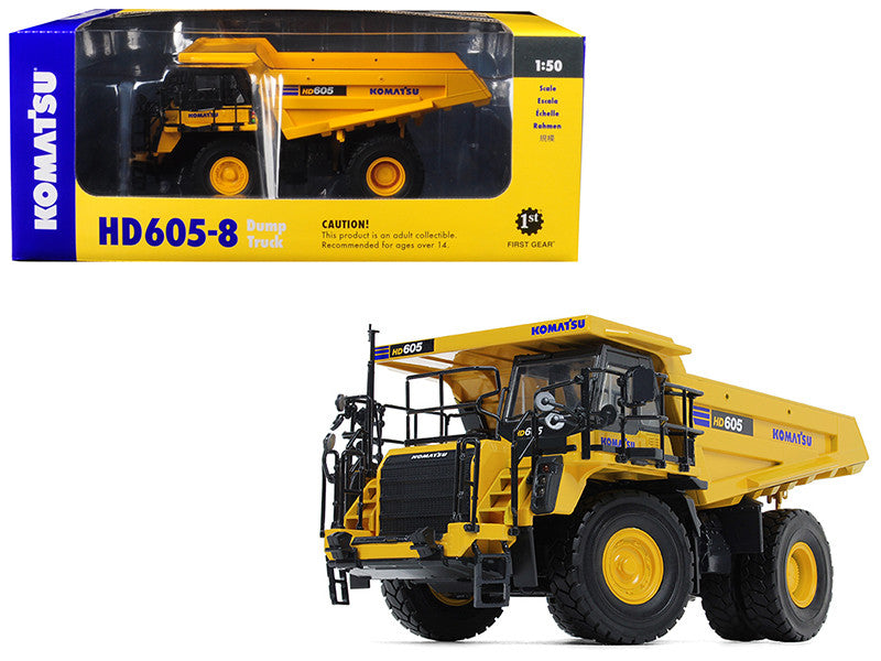 Komatsu HD605-8 Dump Truck 1/50 Diecast Model by First Gear First Gear