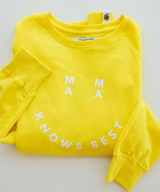 Smiley Mama Knows Best Sweatshirt-1