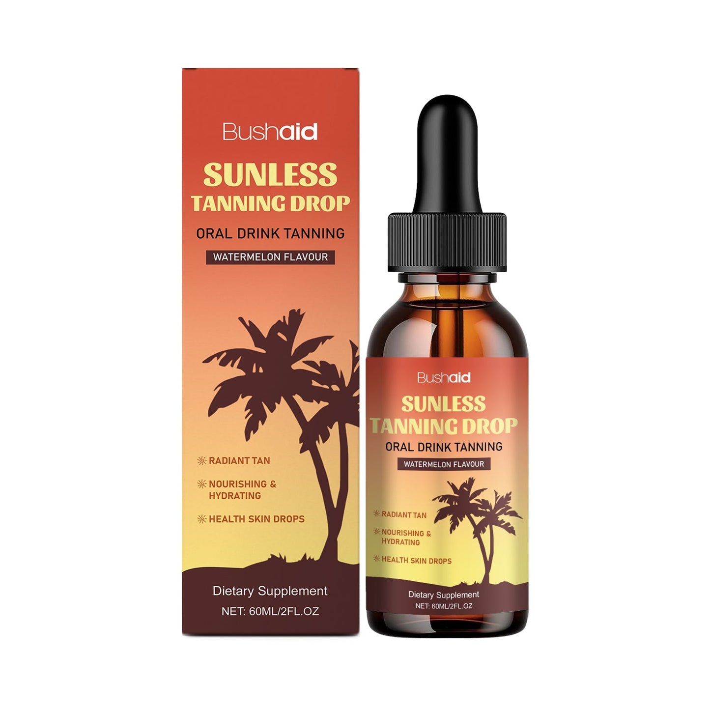 Natural Beauty Black Sunless Tanning Drops Oral Tri Light Beauty
