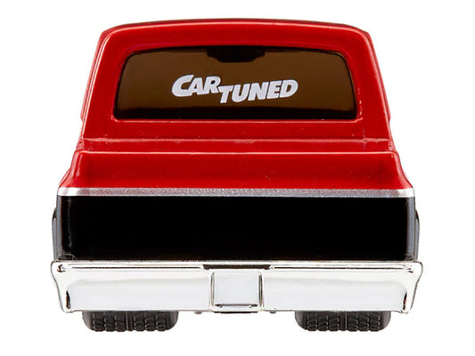 1987 Chevrolet C10 Pickup Truck Red Metallic and Black "Customs" Series 2 Diecast Model Car by CarTuned-1