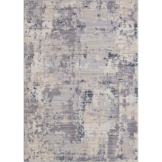 5' X 8' Gray Abstract Area Rug