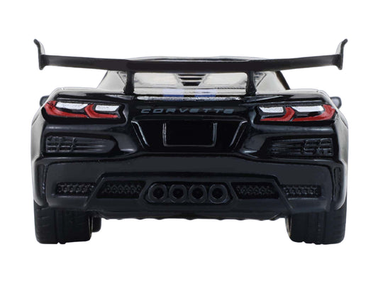 2025 Chevrolet Corvette C8 ZR1 Black with Blue Stripes with Raw Casting Dual Pack "2025 Greenlight Waltersons Collector's Expo Exclusive" 1/64 Diecast Model Car by Greenlight