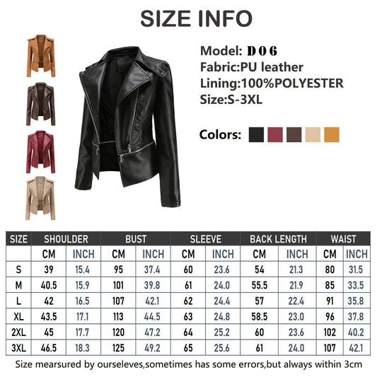 Motorcycle Leather Jacket LadyShow.Store