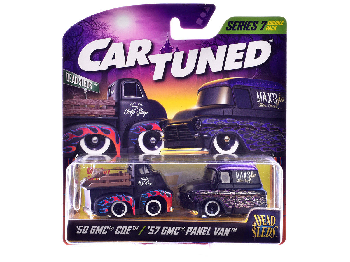 "Dead Sleds" Double Pack Series 7 Set of 4 Cars Diecast Model Cars by CarTuned-3