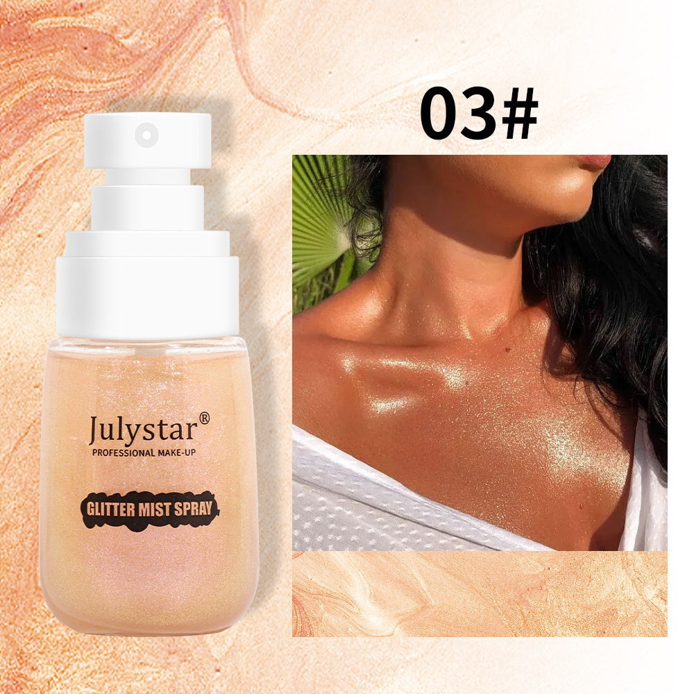 Makeup Facial Repair Brightening Face Lift Cream Durable Waterproof And Sweatproof Body Natural Highlight Spray CJD