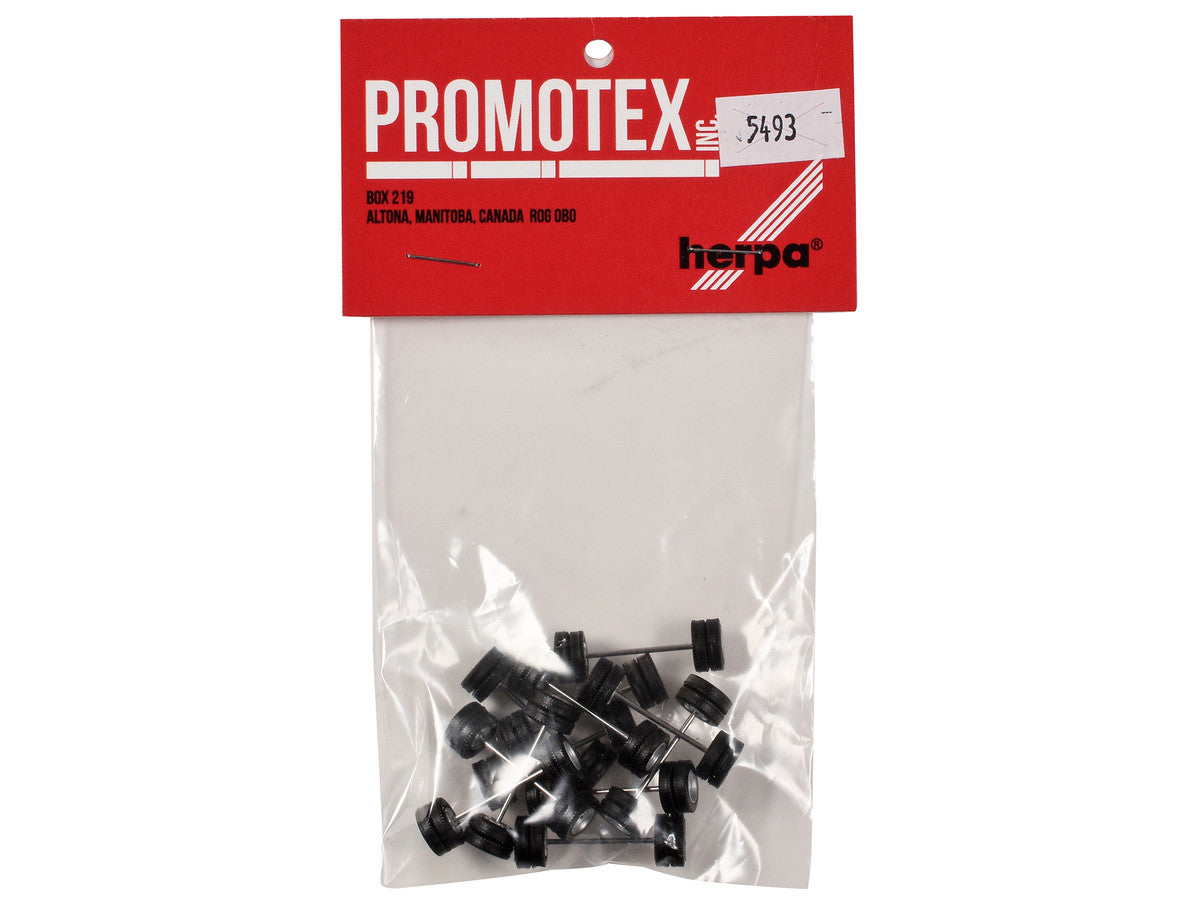 Goldhofer Trailer Wheelsets (12 Sets) 1/87 (HO) Plastic Model by Promotex Promotex