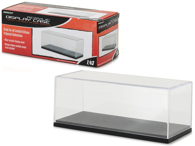 Acrylic Display Show Case with Plastic Base for 1/43 Scale Model Cars by Greenlight Greenlight